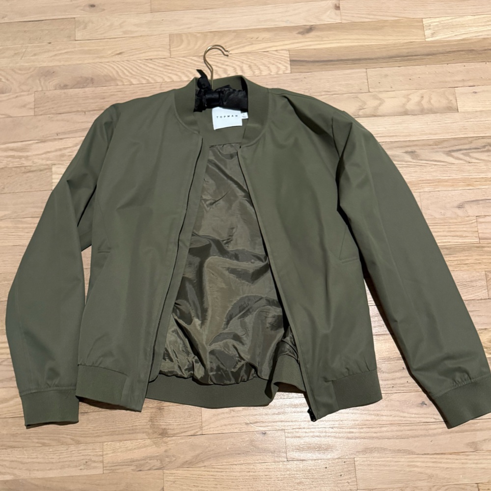 Olive Green Bomber Jacket